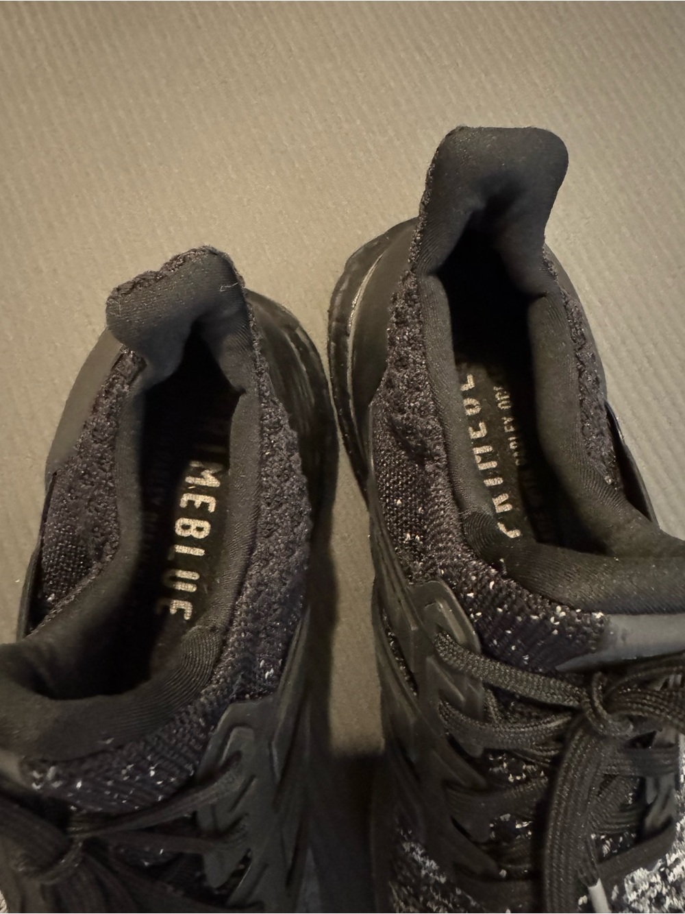 Adidas Knit Gray & Black Ultraboost Sneakers - Picture 13 of 14
